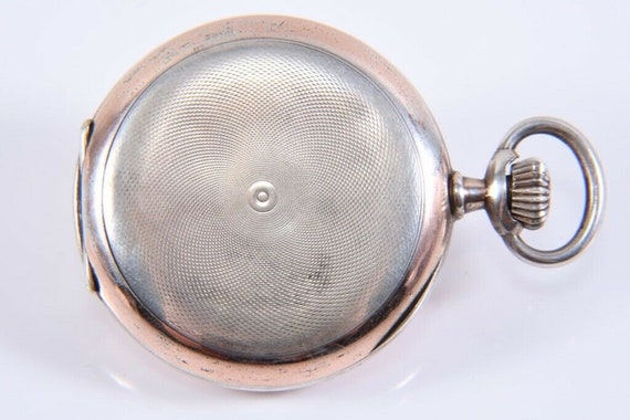 Magnificent pocket WATCH ZENITH SILVER sabonette … - image 6