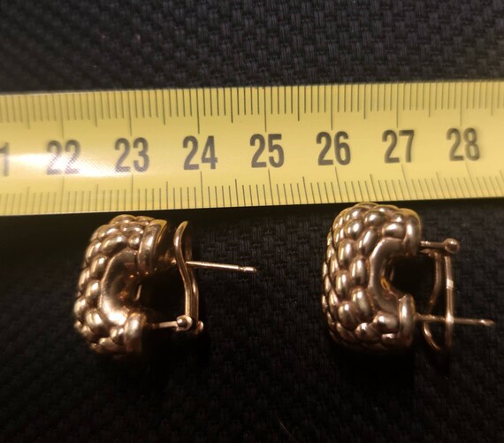 Magnificent, and antique solid gold earrings 1a l… - image 3