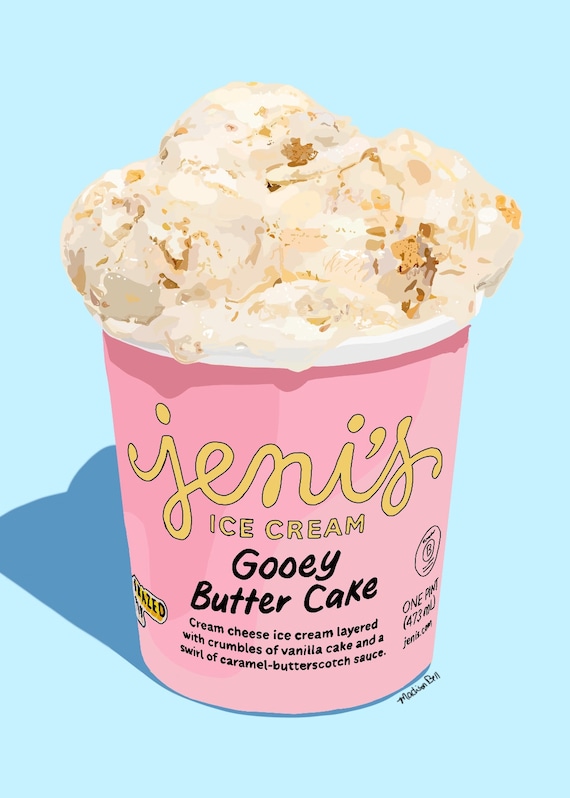 Ice Cream Digital Art Print Jeni's Ice Cream Gooey Etsy