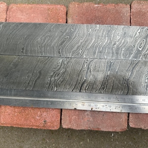 DAMASKUS BILLET 250mmX50mmX5mm