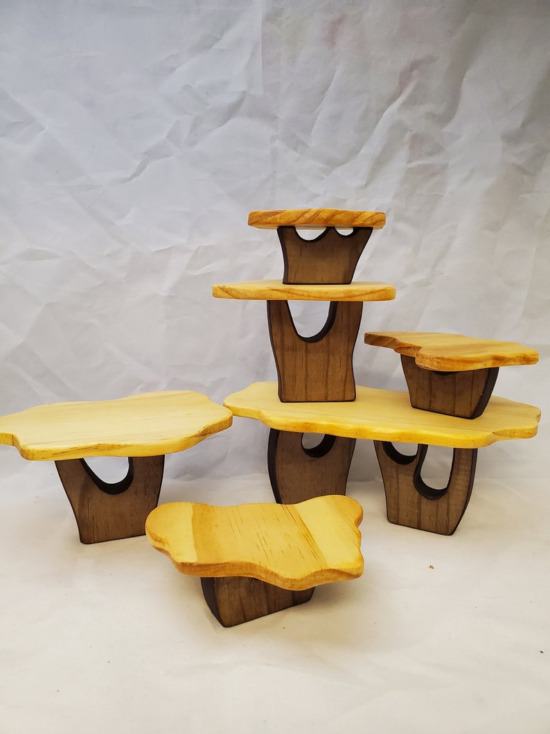 Tree Building Blocks Montessori inspired Wooden Toy, Toddler Blocks, Preschool Blocks image 5