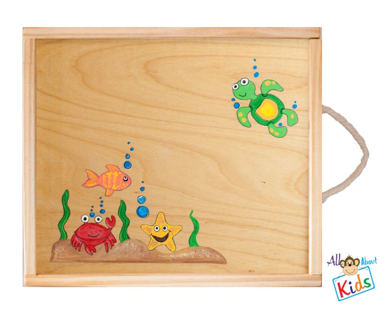On The Go Lap Desk Ocean Fish Water Personalized Wooden Etsy