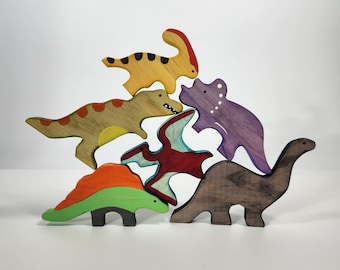 Volcano Valley Small World Playscape - dinosaurussen/prehistorisch/bomen - TRex / Diplodocus / Montessori en Waldorf geïnspireerd / kinderen alle leeftijden