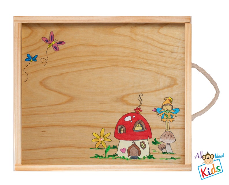 On The Go Lap Desk Garden Fairy Mushroom Personalized Wooden Etsy