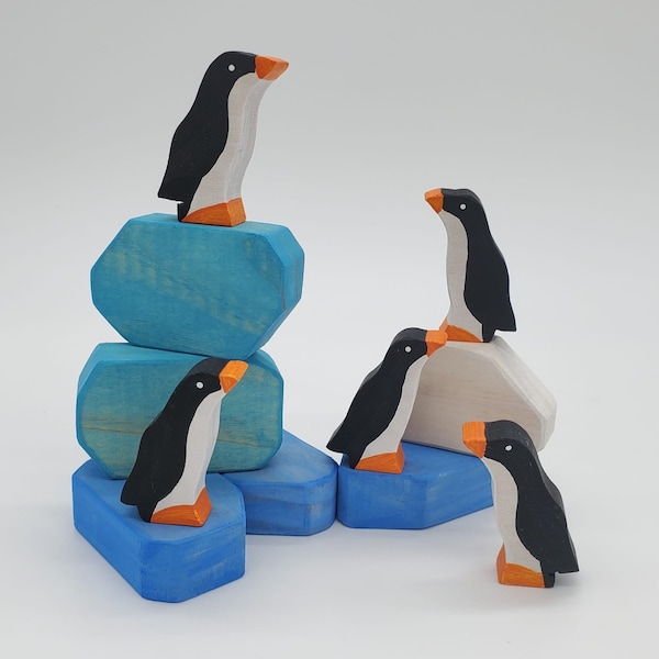 Wood Penguin - Etsy