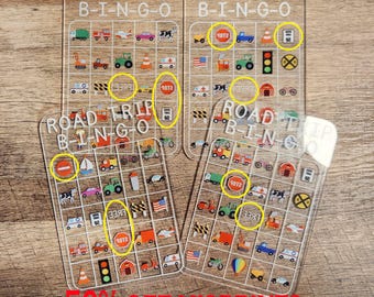 50% OFF MISPRINT - BINGO / Travel Games / Games on the Go / Busy Activities / Classic Games / Acrylic Game / Road Trip Edition / Family