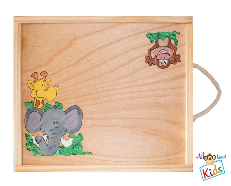 On The Go Lap Desk Zoo Jungle Animal Personalized Wooden Etsy