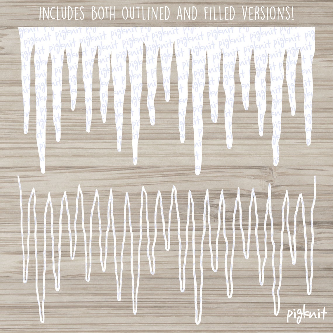 Winter Icicles Christmas SVG Files for Cricut Cutting File - Etsy Australia
