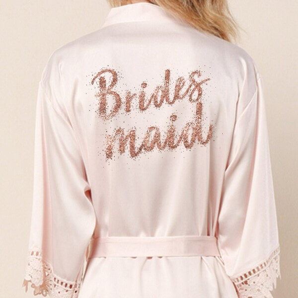 Nude Lace Bridesmaid Robe - Etsy