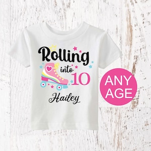 Roller Skating Birthday Girl Shirts, Rollers Skates T-Shirts, Roller Skating Birthday Party,  Birthday Girl Matching Family Shirts,