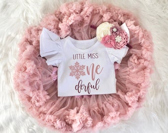and matching headband or clip 3 Piece Full /& Fluffy Pettiskirt Tutu Birthday Top