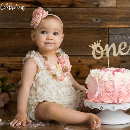 Baby Girl 1st Birthday Cake Smash Toddler Girl Miss Onederful Romper Tutu Skirt with Headband Clothes Set 