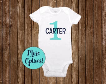 1st Birthday Onesie Etsy