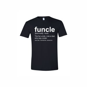 Funcle Definition Shirt Fun Uncle Funny Uncle Charcoal Grey - Etsy