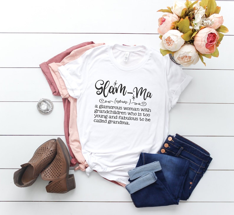 Glam-ma Definition Shirt Funny Grandma Shirt Mother in Law Christmas Gift Fun Gift for Grandma Gift for Her Mom Mothers Day Glam Grandma image 1