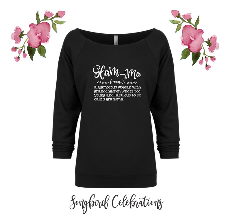 Glam-ma Definition Shirt Funny Grandma Shirt Mother in Law Christmas Gift Fun Gift for Grandma Gift for Her Mom Mothers Day Glam Grandma