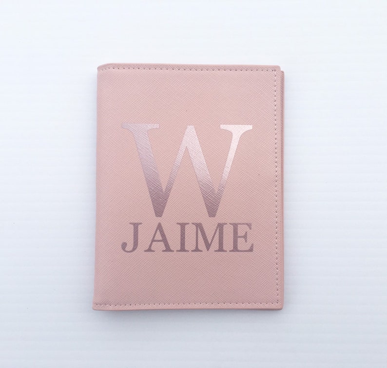 Bridesmaid Gift Leather Luggage Tag Passport Cover Saffiano Etsy