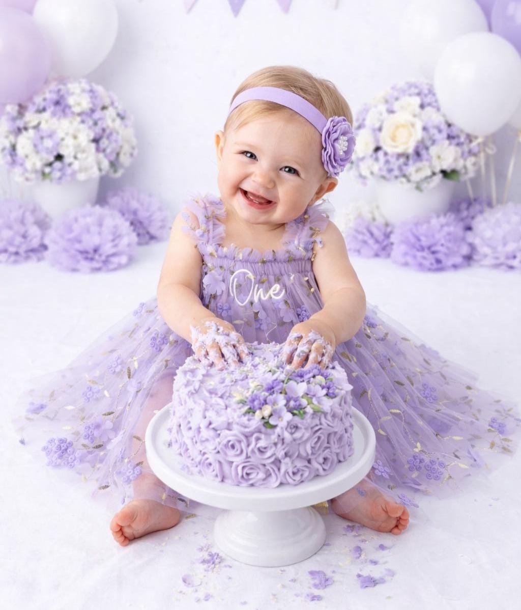 Purple Garden Party Dress - Etsy