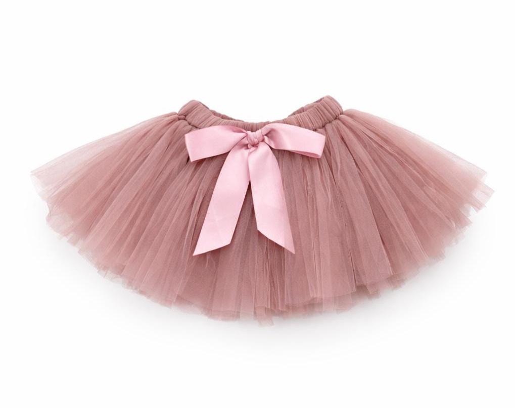Embroidered Half Birthday Girl Silly Goose Blush Pink and Mauve Tutu Outfit, 1st Birthday Girl Cake Smash Outfit