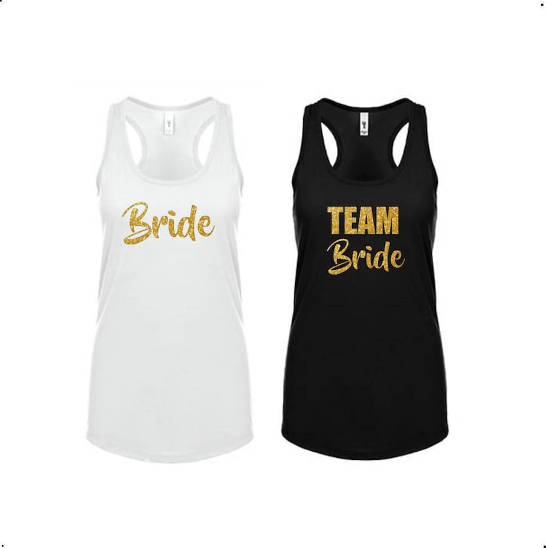 white bride tank top