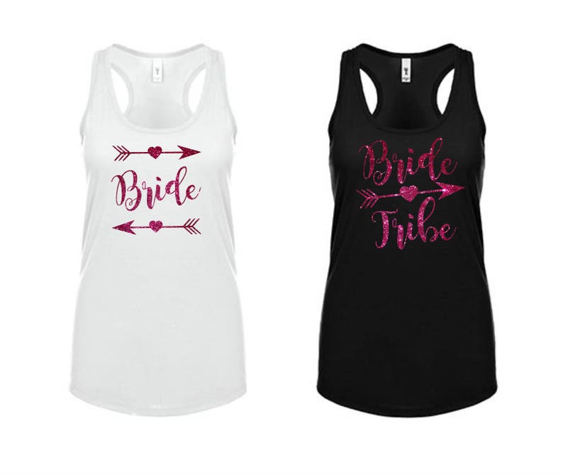 bride tribe tank tops