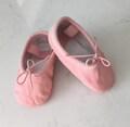 Baby Ballet Slippers Pink Genuine Leather Dance Shoes for Babies, Toddler Ballet Shoes Ballerina, Newborn Ballet Slippers, Nude Leather product logo