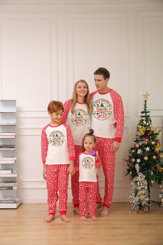 Christmas Accessories in Christmas Family Pajamas 