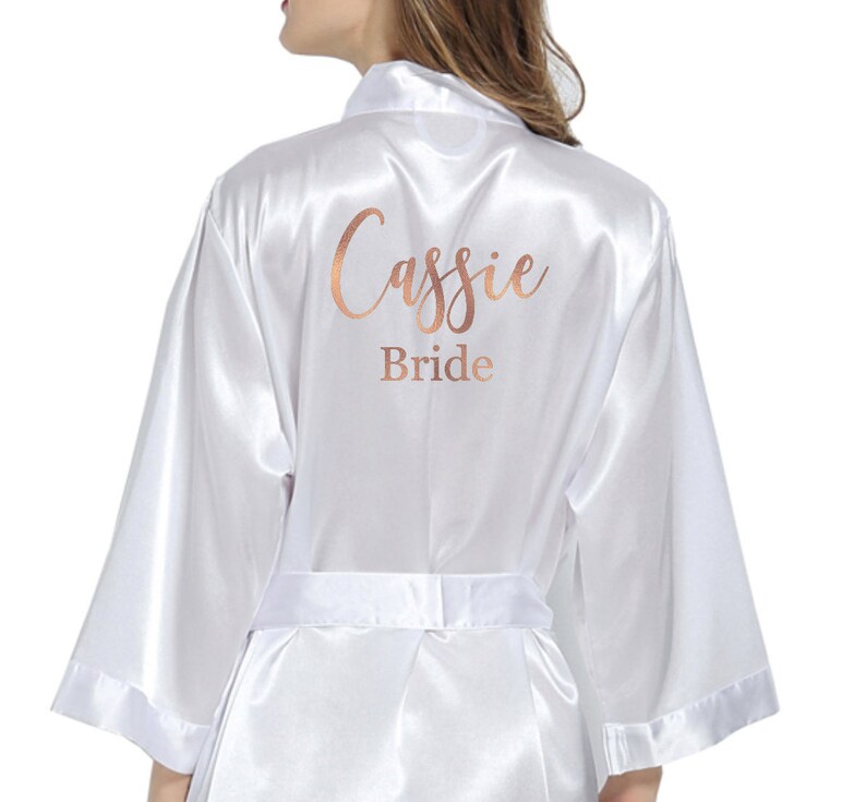 Bridesmaid Robes Bridal Party Satin Robes Bride Wedding Party Etsy