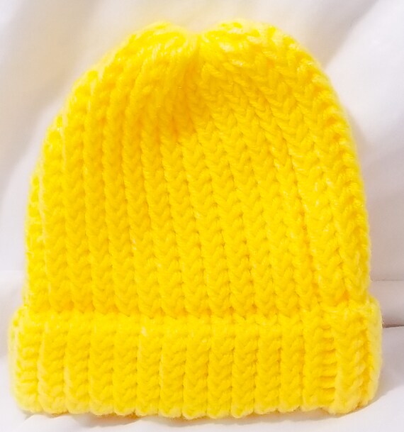 knitted baby beanie hat