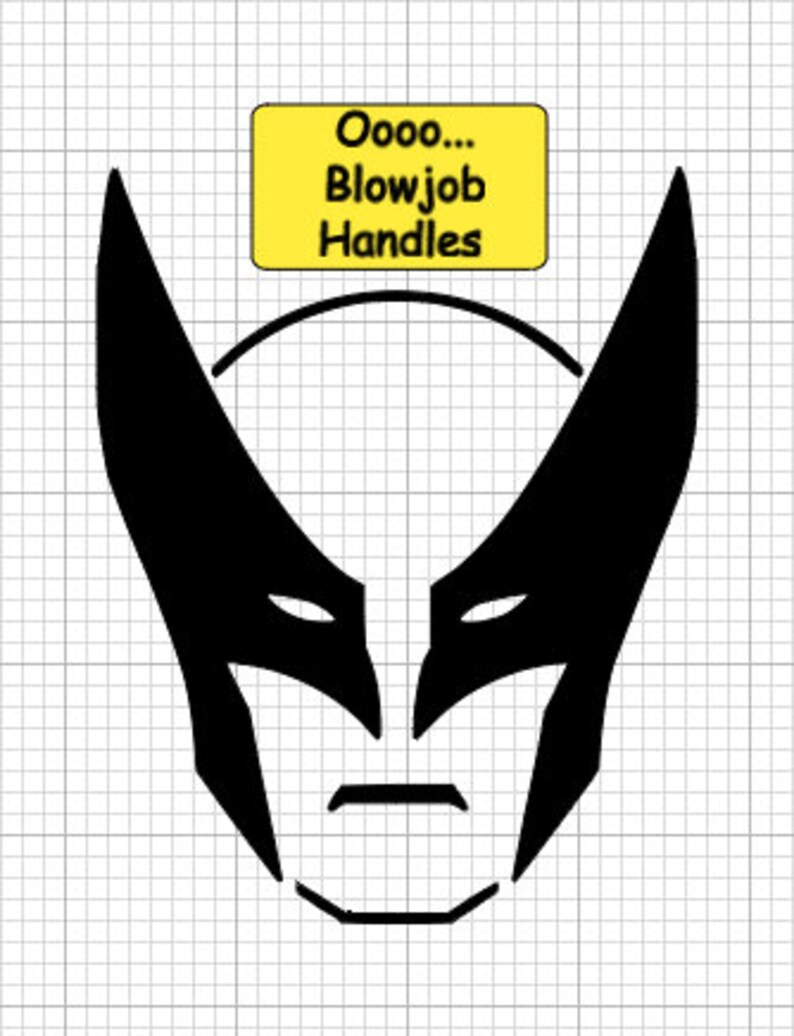 Deadpool Wolverine BJ Handles / Water Bottle/Laptop Decal vinyl sticker No Background