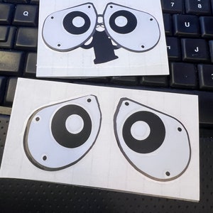 Wall-e Eyes Vinyl Decal  /Walle Car Decal/Laptop Decal Disney Pixar