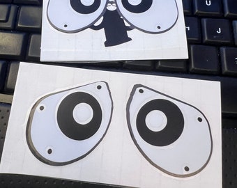 Wall-e Eyes Vinyl Decal  /Walle Car Decal/Laptop Decal Disney Pixar