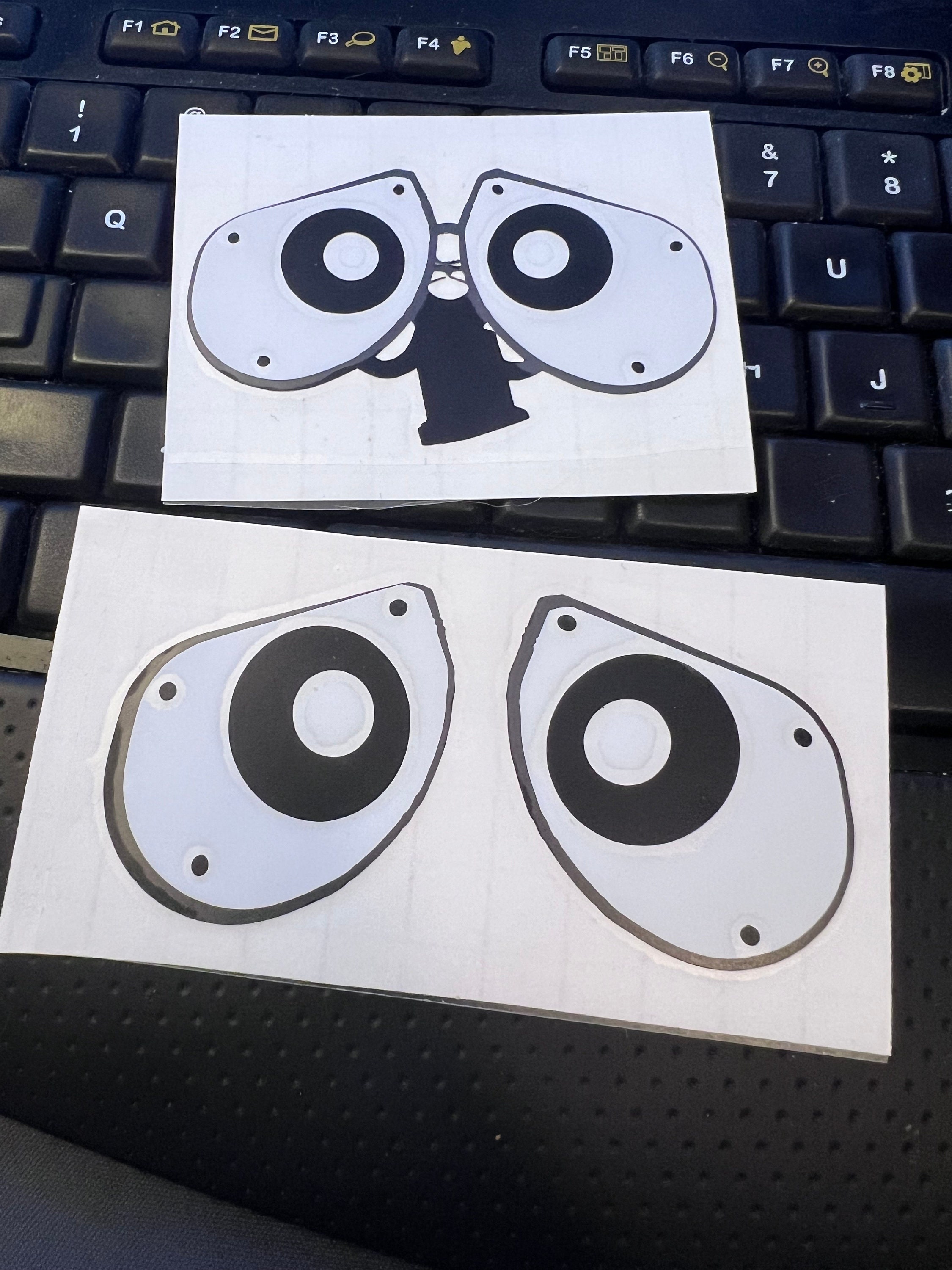 Wall-e Eyes Vinyl Decal  /Walle Car Decal/Laptop Decal Disney Pixar