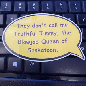 Deadpool Wolverine BJ Queen of Saskatoon / Water Bottle/Laptop Decal vinyl sticker image 1