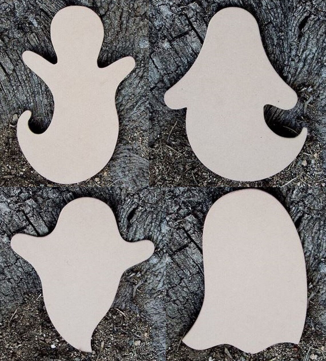 2. Shadows Of The Night: Ghost Wood Cutouts
