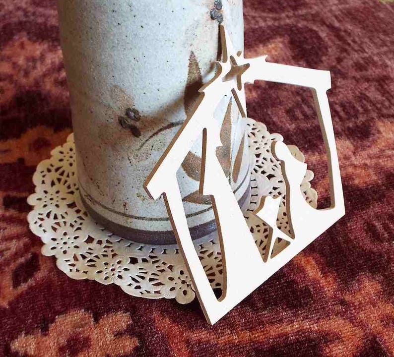 Unfinished Wood Nativity Scene Cutout Nativity Scene Cutout Etsy