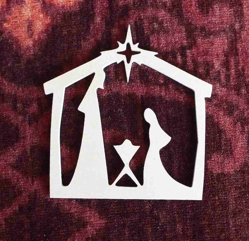 Unfinished Wood Nativity Scene Cutout Nativity Scene Cutout Etsy