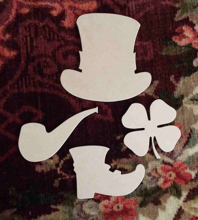 Unfinished Wood St Patrick/'s Day Photo Booth Prop Set Unfinished Wood Photo Booth Props Unfinished Wood Irish Wedding Photo Booth Prop Set