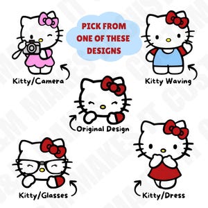 Personalized Helllo Kitty Hoodie | Custom Name Hoodie image 2
