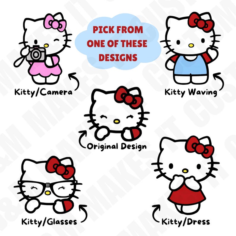 Personalized Helllo Kitty Hoodie | Custom Name Hoodie image 2
