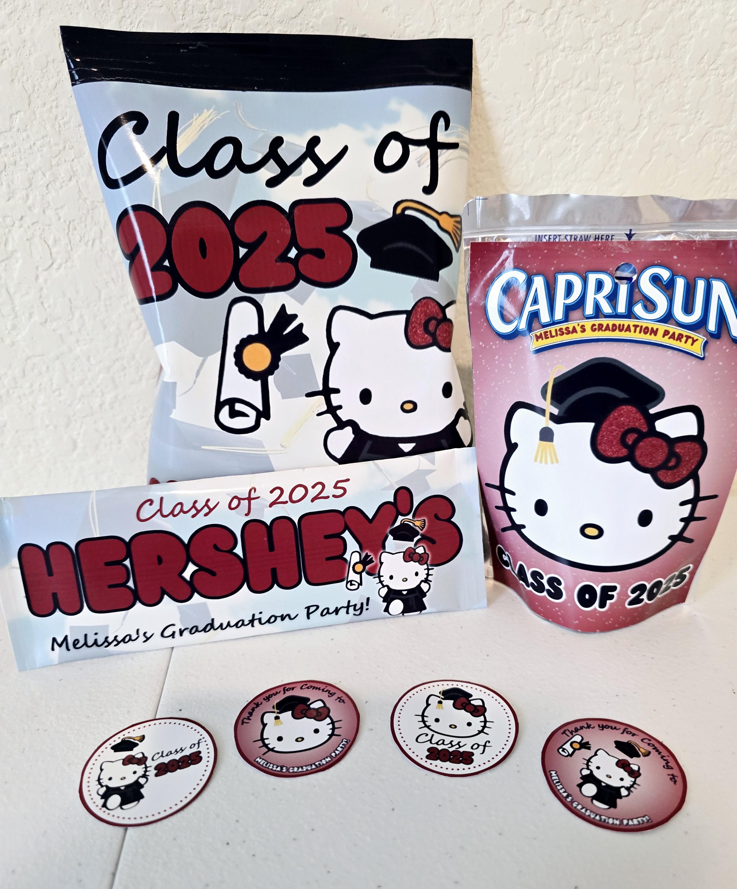 Personalized Helllo Kitty Graduation Party Favors: Class of 2026