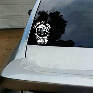 Helllo kitty Decal| Class of 2026|Graduation|Waterproof|vinyl