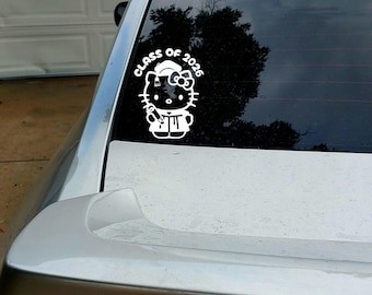 Helllo kitty Decal| Class of 2026|Graduation|Waterproof|vinyl