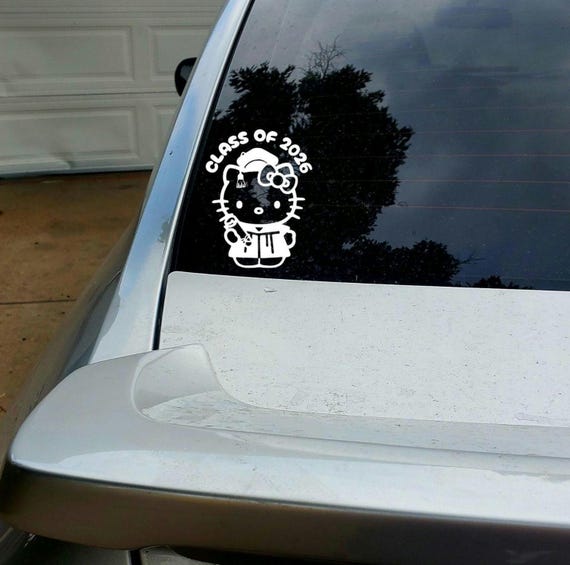 Helllo kitty Decal| Class of 2026|Graduation|Waterproof|vinyl