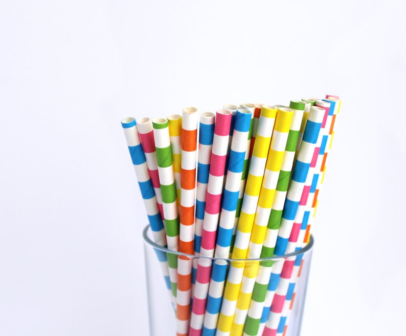 Glow Paper Straws Glow GLOWstraws103 Neon Birthday Decorations Glow Party Decorations Neon Party Decorations Glow Party Decorations