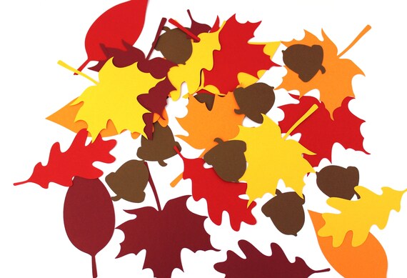 Large Fall Confetti Fall Leaf Confetti Fall Party Etsy