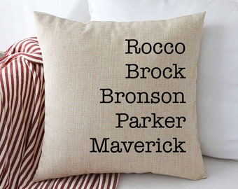 personalised name pillow case