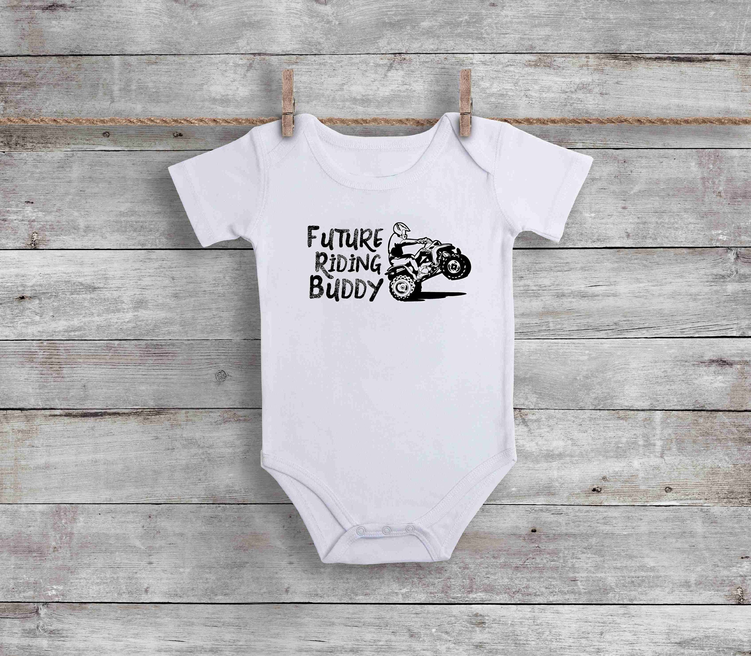 Motocross Baby Bodysuit Daddys Next Riding Buddy Dirt Bike 