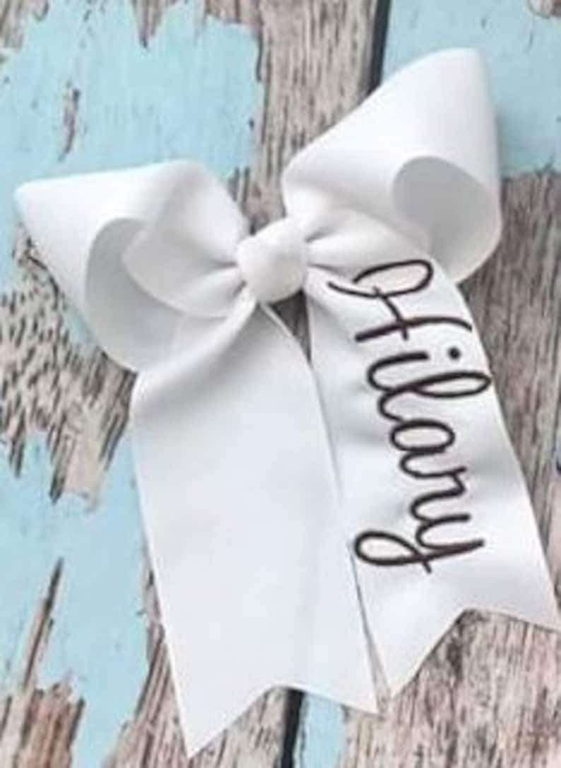 Personalized Full Name Hair Bows for Girls Assorted Colors Etsy