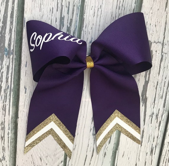 Custom Cheer Bows with Name Large Personalized Cheerleading Etsy